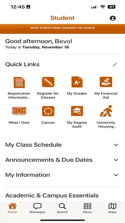 MyUT Austin screenshot 3