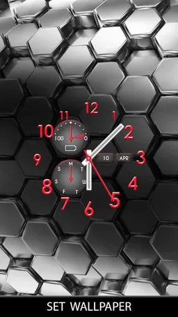 Live Clock Wallpaper Designs screenshot 3