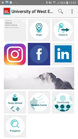 UWE Bristol MyAttendance screenshot 2